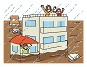 イラスト：助けを求める様子