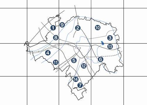 地図：川越市定点モニタリング全図