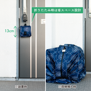 写真：おきっぱ設置時と荷物預入時