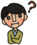 イラスト：考えている人（男性1）
