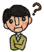 イラスト：疑問を呈する男性1