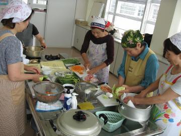 写真:調理の様子