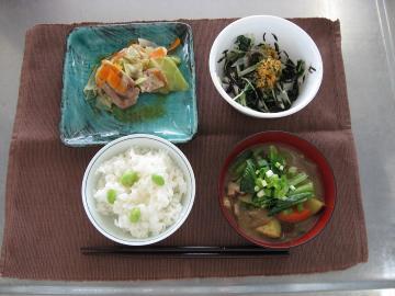 写真:完成した昼食