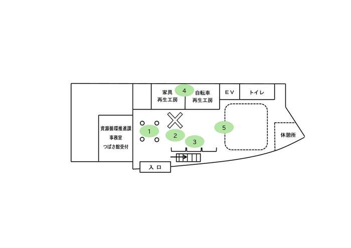 地図：つばさ館1階