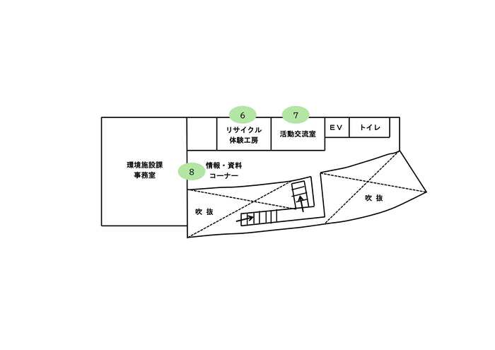 地図：つばさ館2階