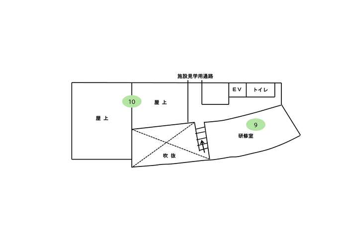 地図：つばさ館3階