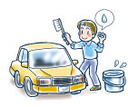 イラスト：洗車