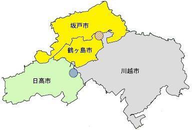 地図：処理対象外の区域図