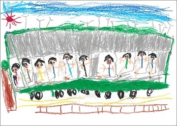 写真：優秀賞　『光の川越線』の絵