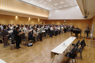 合唱練習の写真