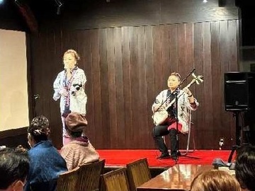 写真:津軽三味線の様子