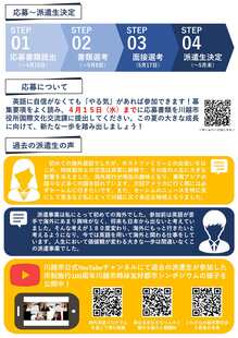 イメージ画像：中学生セーレム派遣事業チラシ裏面