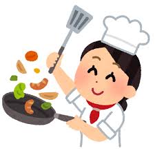 イラスト：健康料理講座チラシ