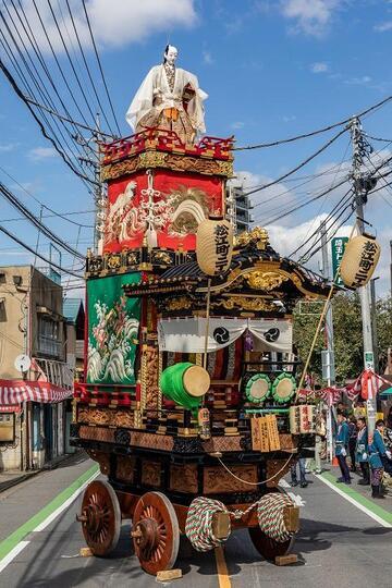 写真:川越氷川祭 浦島の山車