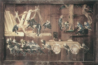 写真：本行院本堂造営図大絵馬