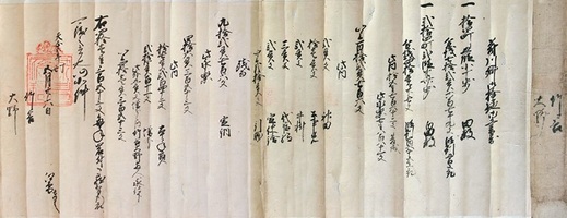 写真：菅間竹ノ谷家文書