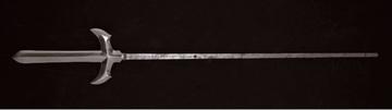 写真：十文字槍　付青貝螺鈿柄