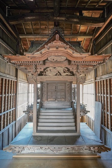 写真:大袋白髭神社本殿 外観