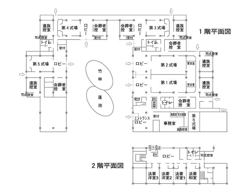 イラスト：市民聖苑平面図