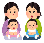 母と子のイラスト