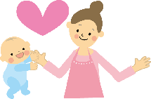 赤ちゃんとお母さんのイラスト