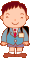 イラスト：ランドセルを背負った男子小学生