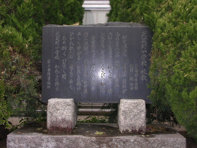 写真：校歌の碑