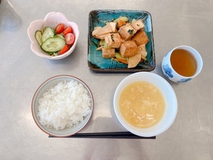 厚揚げの中華炒め献立写真
