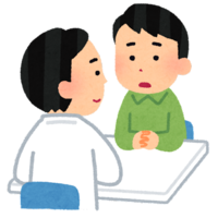 相談しているイラスト