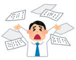 仕事にストレスがある人のイラスト
