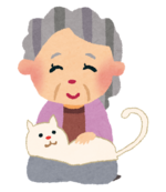 休養する女性のイラスト