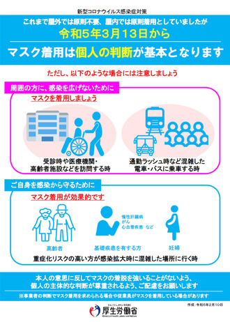 写真：チラシ　感染症対策へのご協力をお願いします2