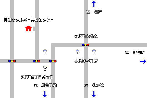 地図：川越市シルバー人材センター案内図
