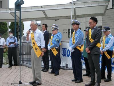 写真：市長挨拶の様子