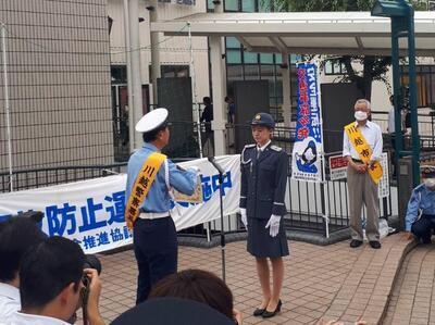 写真：一日署長委嘱の様子