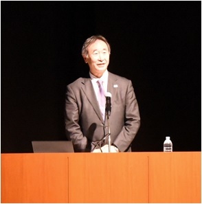 写真：梶田隆章さん講演会の様子