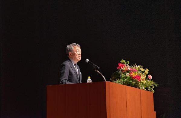 写真：池上彰さん講演会の様子