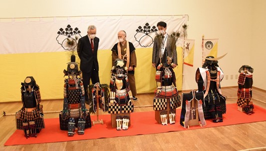 写真：甲冑展示会の様子