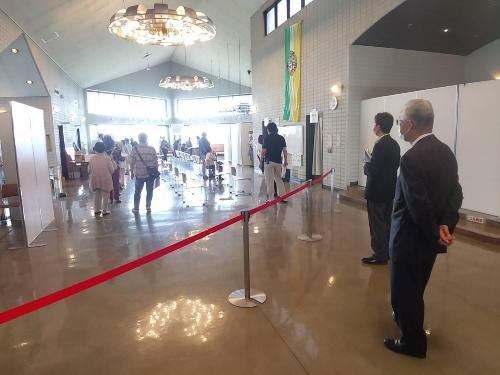 写真：集団接種会場の様子