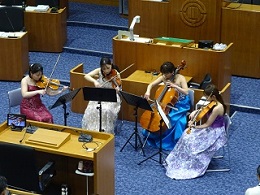 写真：カルテット・ソナーレの演奏の様子