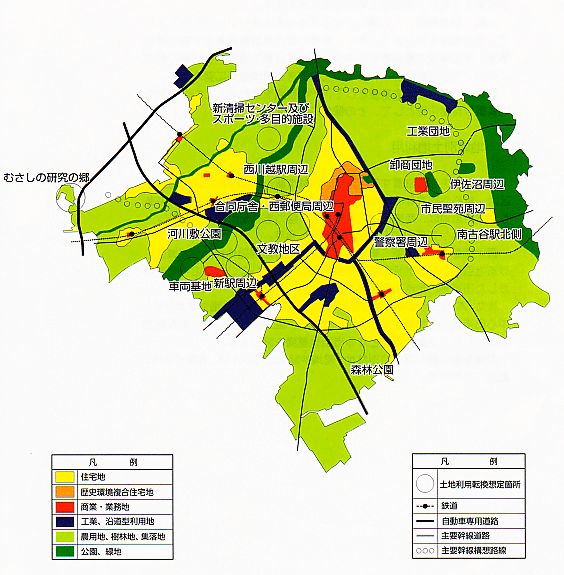 地図：土地利用構想