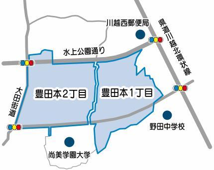 地図：豊田本区域図
