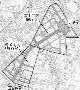 地図：川越駅西口（第2工区）位置