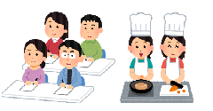 イラスト：講座・料理教室