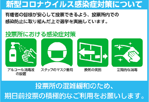 イラスト：新型コロナ感染症対策について