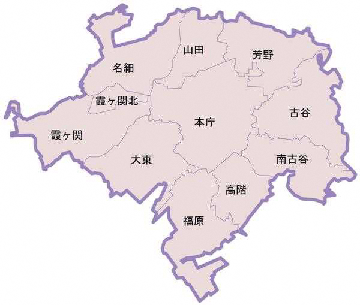 地図:川越市内