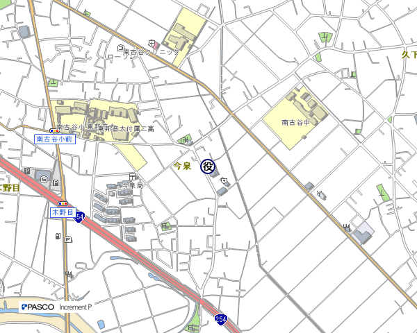 イラスト：南古谷市民センターの地図