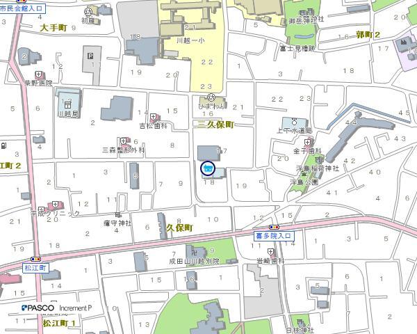 イラスト：中央公民館の地図