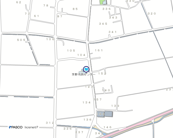 芳野公民館の地図
