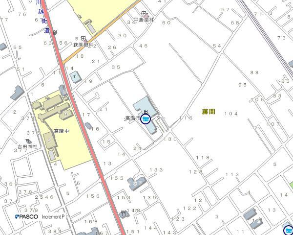 イラスト：高階公民館の地図